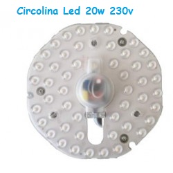 Circolina LED Diam. 165 20w Luce Natura 1700 Lumen 230v con Magneti